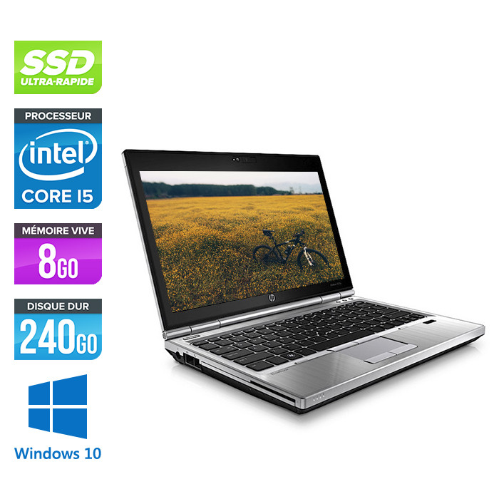 HP EliteBook 2570P - Core i5 - 8Go - 240Go SSD - Windows 10