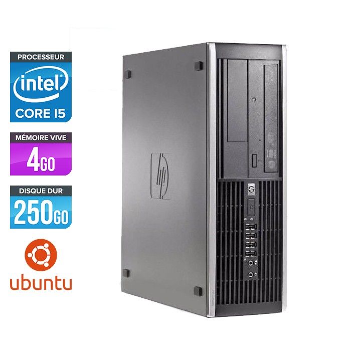 HP Elite 8300 SFF - Core i5 - 4Go - 250Go - Ubuntu / Linux