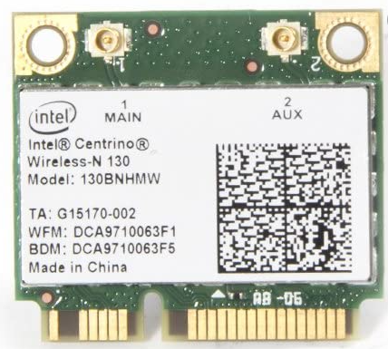 Carte WIFI Intel Centrino Wireless-N 130 - 130BNHMW