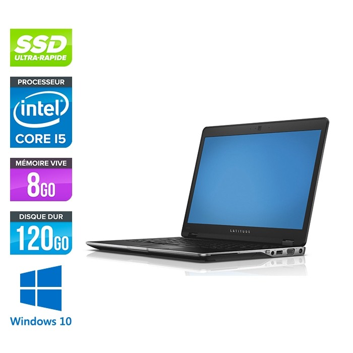 Dell Latitude 6430U - Core i5-3437U - 8Go - 120Go SSD - Windows 10