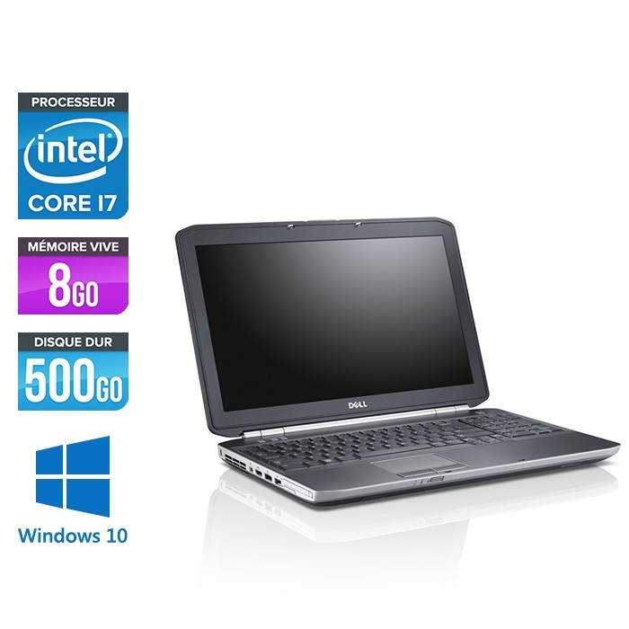 Dell Latitude E5520 - i7 - 8 Go - 500 Go - Windows 10