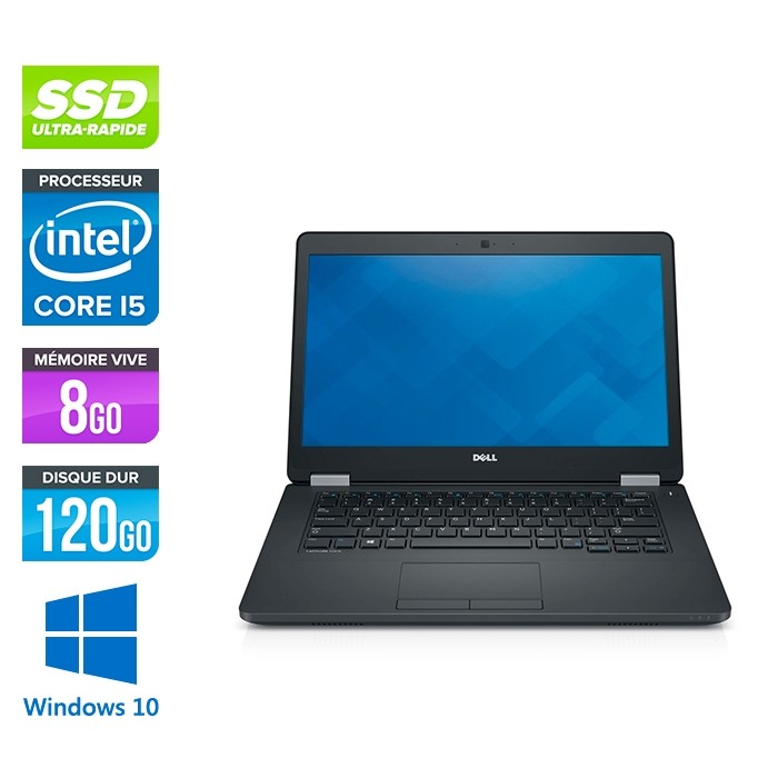 Ordinateur portable reconditionné - Dell Latitude E5470 - i5 6200U - 8Go DDR4 - 120 Go SSD - Windows 10-2