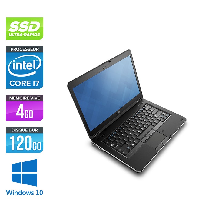 Dell Latitude E6440 - i7 - 4Go - 120Go SSD - Windows 10