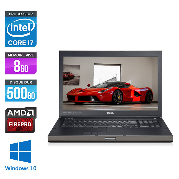 Dell Precision M6700 - i7 - 8Go - HDD 500- AMD FirePro M6000