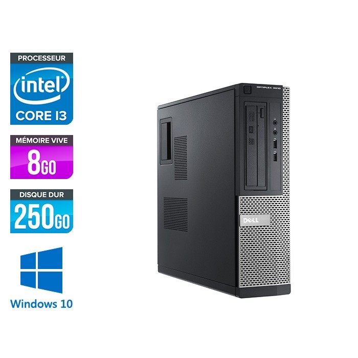 Dell Optiplex 3010 SFF - Core i5 - 4Go - 500Go - Windows 10 pro