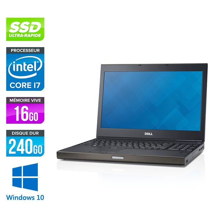 Dell Precision M6800 - i7 - 16Go - SSD - AMD FirePro M6100 - Windows 10