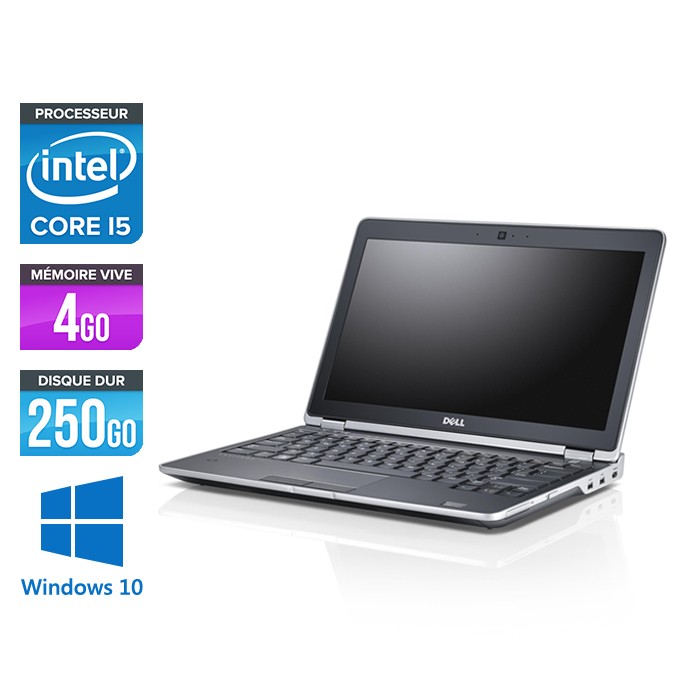 Dell Latitude E6230 - Core i5 - 4 Go - 250 Go HDD - Webcam - Windows 10