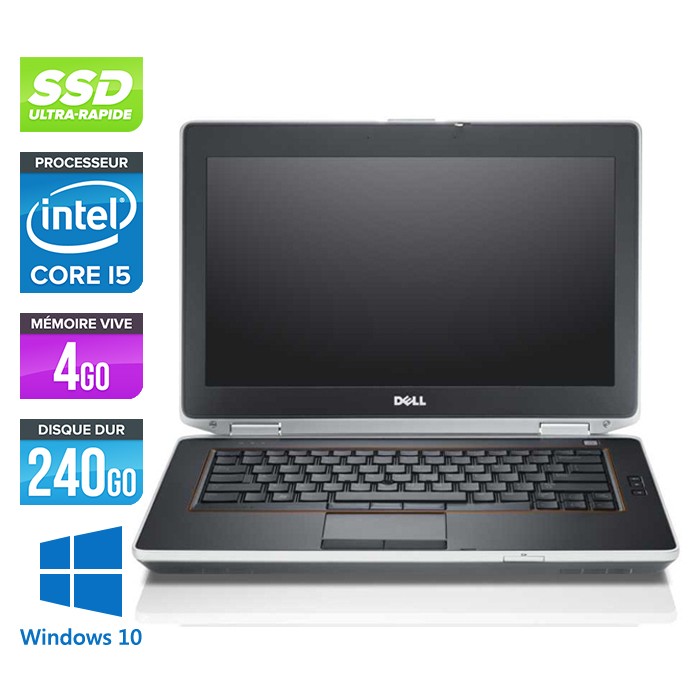 Dell Latitude E6420 - Core i5 - 4Go - 240Go SSD - Windows 10