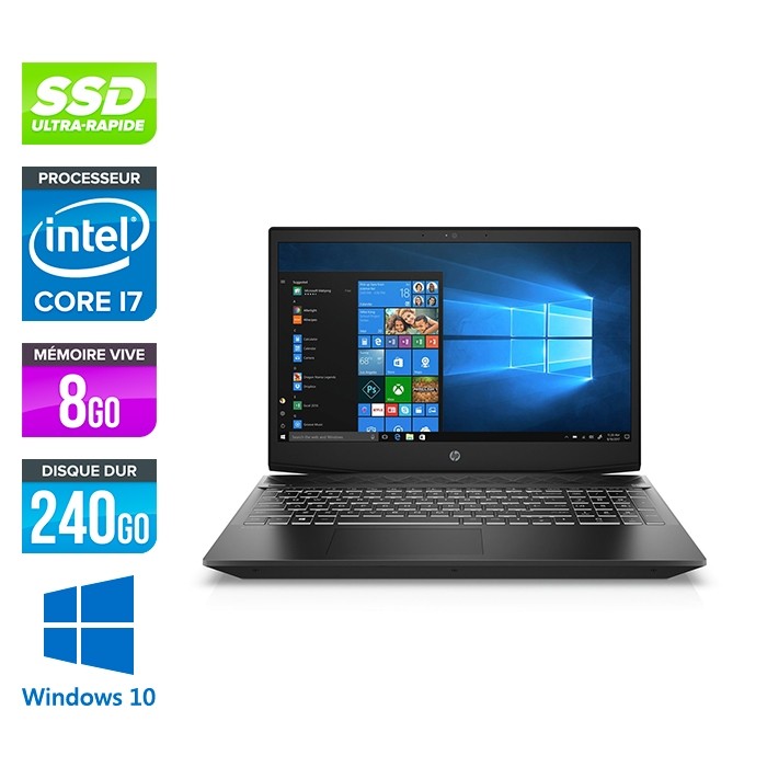 Intel Core i7-8750H 2.20GHz / 8Go RAM DDR4 / SSD 240Go NVMe + 1To HDD / Nvidia GTX 1060 / 15.6'' Full-HD / Windows 10 Famille