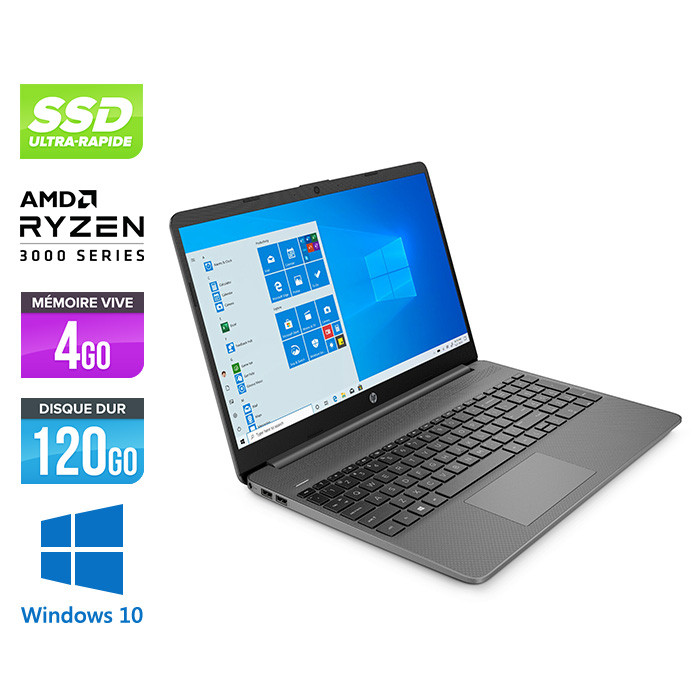 Pc portable reconditionné constructeur HP Laptop 15s-eq1103nf - AMD 3020e - 4Go - 128Go SSD - 15" - Windows 10 - Trade Discount