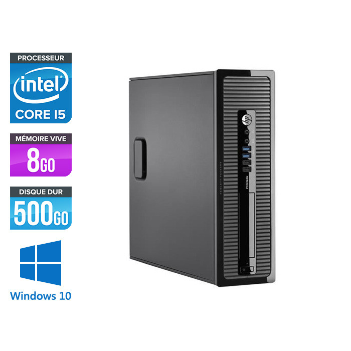 HP EliteDesk 600 G1 Tour - i5 - 8Go - 500Go HDD - Windows 10