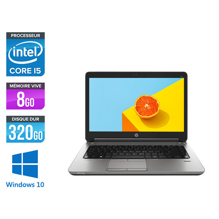 Pc portable - HP ProBook 640 - i5-4200M - 8Go - 320Go HDD - 14'' HD - Webcam - Windows 10