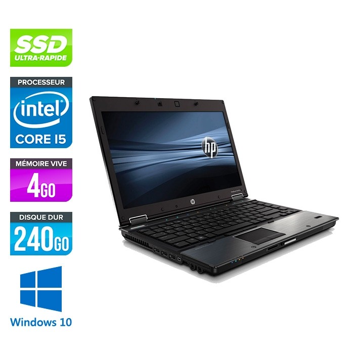 HP 8440P - i5 - 4Go - 240 Go SSD - 14'' - Windows 10