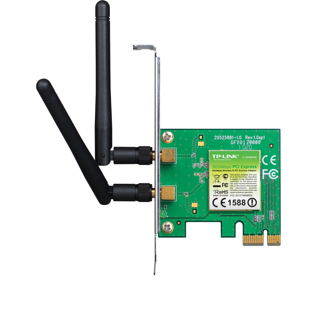 Carte Wifi TP-LINK TL-WN881ND - PCI Express - N 300Mbps - Low Profile