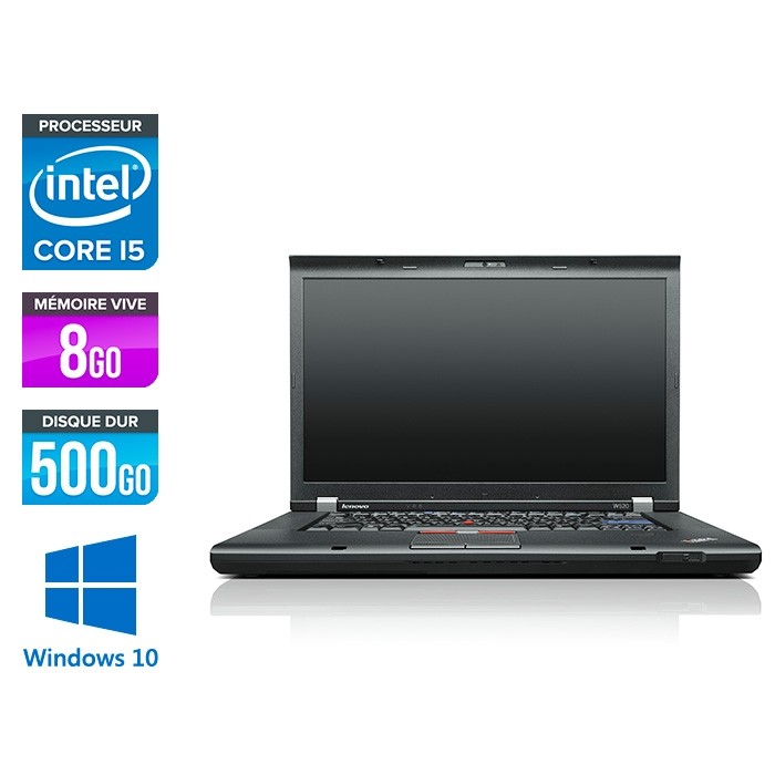 Lenovo ThinkPad W520 - i5 - 8Go - 500Go - HDD - Windows 10
