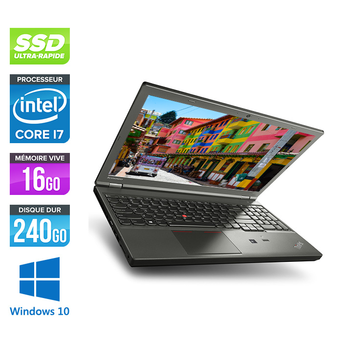 Lenovo ThinkPad W540 -  i7 - 16Go - 240Go SSD - Nvidia K2100M - QHD - Windows 10