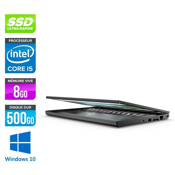 Lenovo ThinkPad X270 - i5 6300U - 8Go - 500 Go SSD - Windows 10