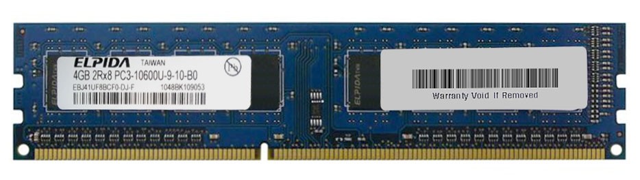 Mémoire Elpida DIMM DDR3 PC3-10600U - 4 Go 1333 MHz
