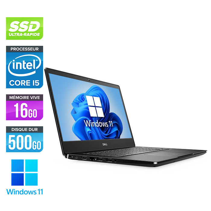 Pc portable reconditionné - Dell Latitude 3400 - i5 - 16Go - SSD 500 go - Windows 11