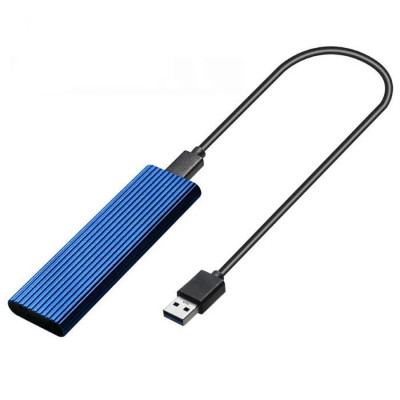 Support M.2 externe + Disque SSD 128Go SSD - Bleu