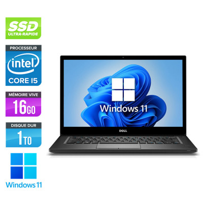 Ultraportable reconditionné - Dell Latitude 7290 - i5 - 16Go - 1 To SSD - Windows 11 - État correct