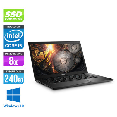 Pc portable reconditionné déclassé - Dell 7480 - Core i5 - 8 Go - 240Go SSD - Windows 10