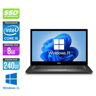 Pc portable reconditionné - Dell 7490 - Core i5 - 8 Go - 240Go SSD - Windows 11