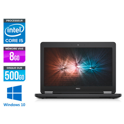 Pc portable reconditionné - Dell Latitude E5250 - i5 - 8Go - 500Go HDD - Windows 10 - État correct