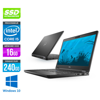 Dell Latitude 5490 reconditionné - i5 7300U - 16Go DDR4 - 240 Go SSD - Windows 10