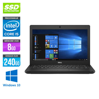 Dell Latitude 5280 - i5 - 8Go - 240Go SSD - Windows 10 - Déclassé