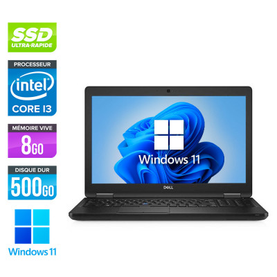 Ordinateur portable reconditionné - Dell latitude 5590 - i3 - 8 Go - 500Go SSD - Windows 11