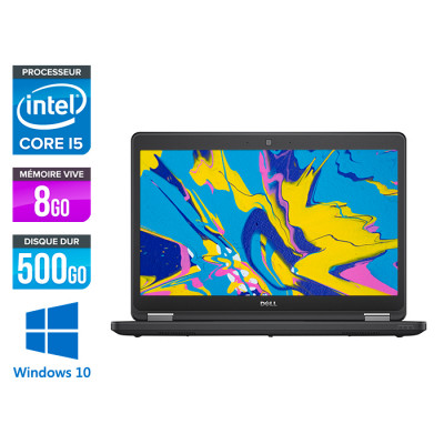 Dell Latitude E5450 - i5 - 8Go - 500Go SSHD - Windows 10