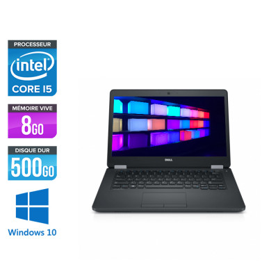 Pc portable reconditionné - Dell Latitude E5470 - i5 6200U - 8Go DDR4 - 500 Go HDD - Windows 10-2