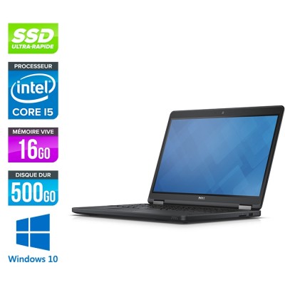 Dell Latitude E5550 - i5 - 8Go - 500 Go SSHD - Windows 10