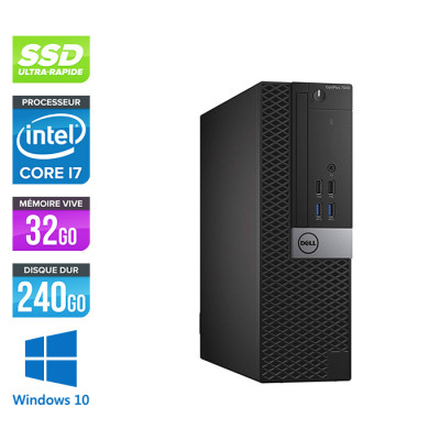 Dell Optiplex 7040 SFF - i7 - 32Go - 240Go SSD - Win 10