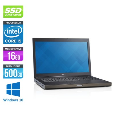 Dell Precision M6800 - i5 - 16Go -500 SSD - AMD FirePro M6100 - Windows 10
