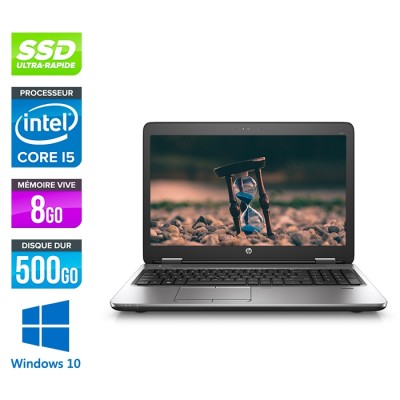 HP 650 G2 - i5 6300 - 8Go - 500Go SSD - 15.6'' Full-HD - Win10
