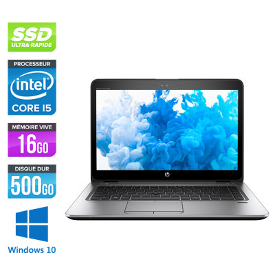 Ultrabook reconditionné HP EliteBook 840 G3 - i5 - 16Go - 500Go SSD - Windows 10 - État correct - Trade Discount