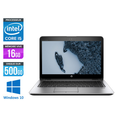 Ultrabook reconditionné HP EliteBook 840 G3 - i5 - 16Go - 500Go HDD - Windows 10 - État correct