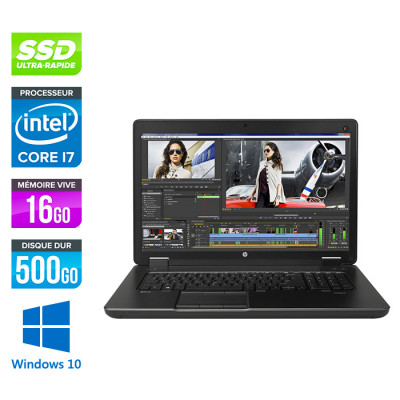 Workstation portable reconditionnée - HP Zbook 17 G3 - i5 - 16Go - 500Go SSD - Nvidia M1000M - Windows 10 Professionnel