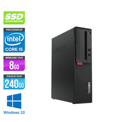 Pc de bureau reconditionné Lenovo ThinkCentre M710s SFF - Intel core i5-6400 - 8 Go RAM DDR4 - 240 Go SSD - Windows 10