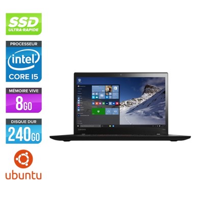Lenovo ThinkPad T460s - i5 6200U - 8Go - SSD 240Go - FHD - Linux