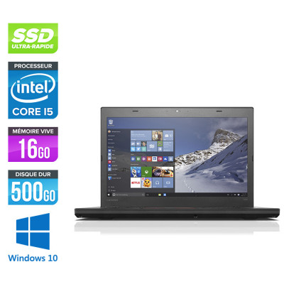 Lenovo ThinkPad T460 - i5 6200U - 16Go - SDD 500Go - FHD - Windows 10