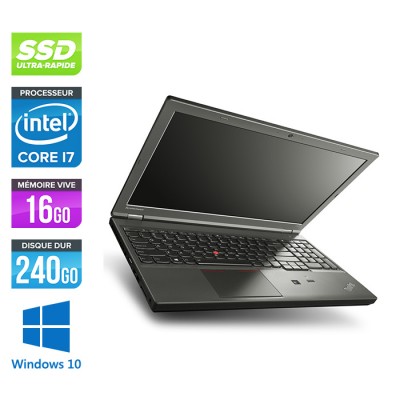 Lenovo ThinkPad W540 -  i7 - 16Go - 240Go SSD - Nvidia K2100M - Windows 10