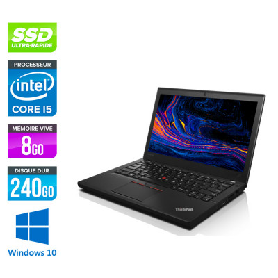 Lenovo ThinkPad X260 - i5 6200U - 8Go - 240 Go SSD - Windows 10