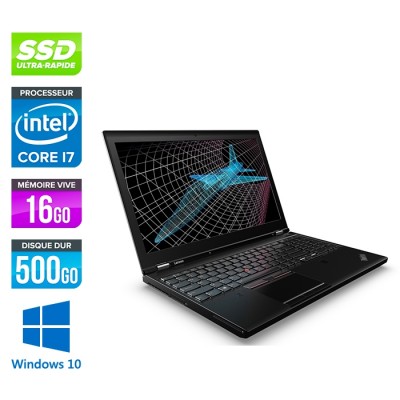 Lenovo ThinkPad P51 -  i7 - 16Go - 500Go SSD - Nvidia M2200 - Windows 10