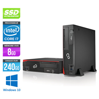 PC bureau reconditionné - Fujitsu Esprimo D957 DT - i7 - 8Go - 240Go SSD - Windows 10