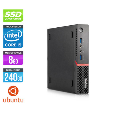 PC bureau reconditionné - Lenovo M900 Tiny - i5 - 8 Go - 500 Go SSD - Windows 10