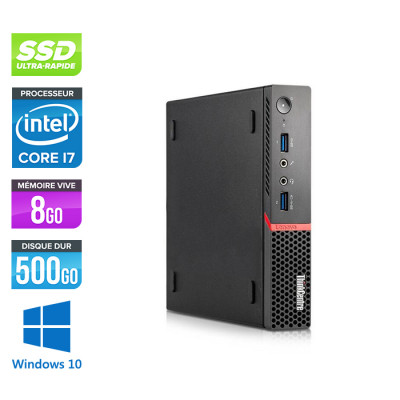 Lenovo M900 Tiny - i7 - 8 Go - 500Go SSD - Windows 10