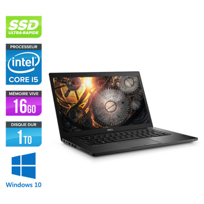 Pc portable reconditionné - Dell 7480 - Core i5 - 16Go - 1To SSD - Windows 10